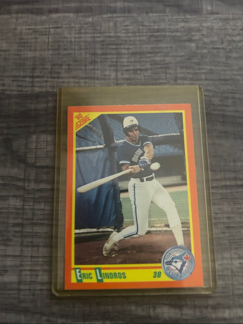 Toronto Blue Jays Eric Lindros Baseball Card - Red/Yellow Border
